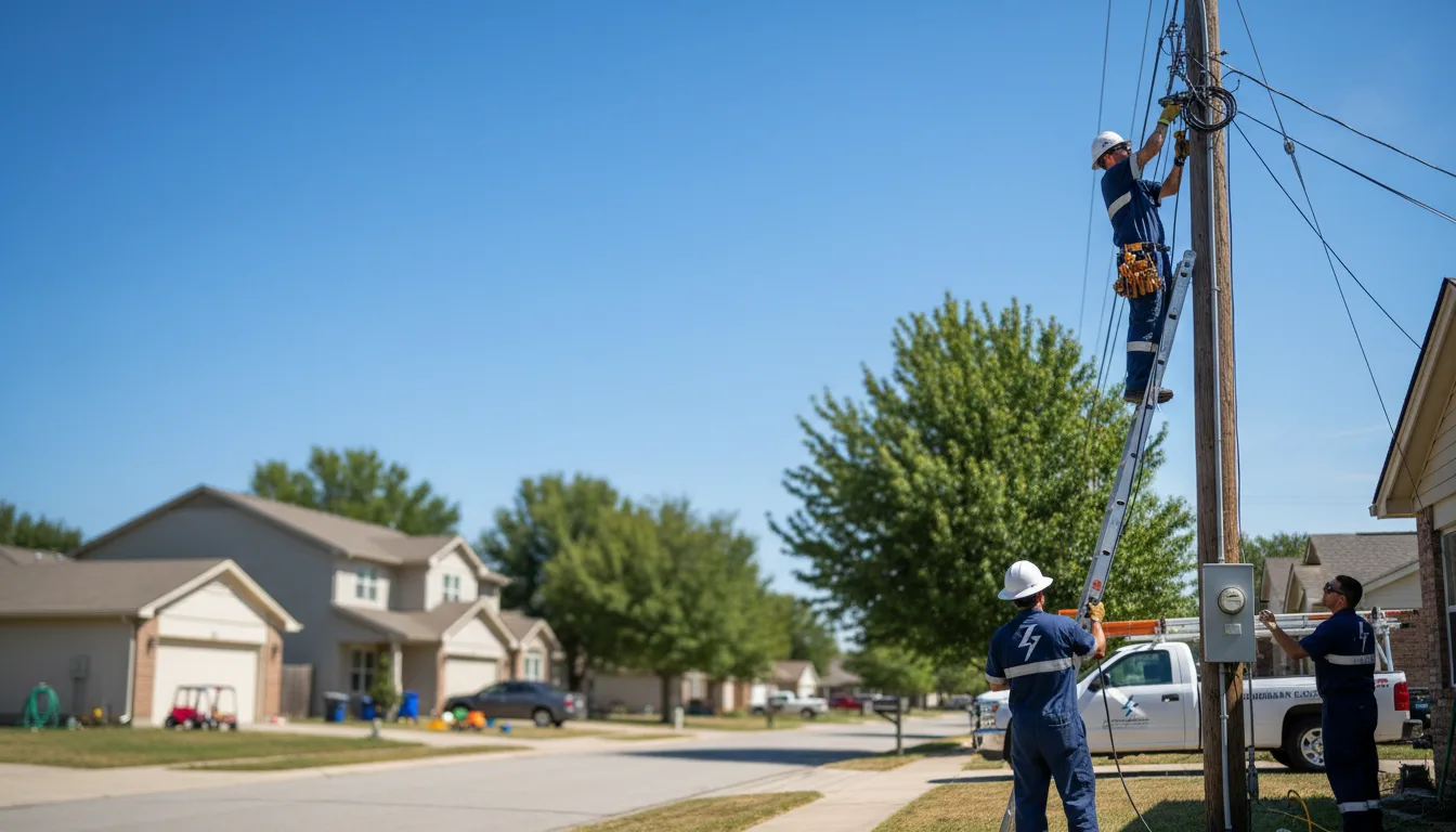 Residential electrician providing installation services in Oakland, AR